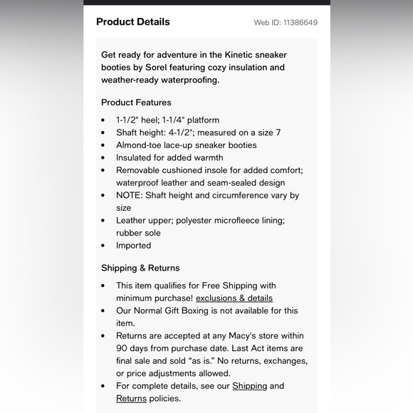 SOREL Kinetic Conquest Sneaker size 7 Black - Picture 4 of 16